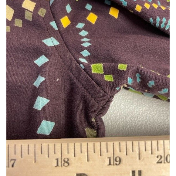 Bamboo Traders Jacket Womens Small Purple Button Artsy Boho Chic Ornate Pattern - Picture 8 of 8